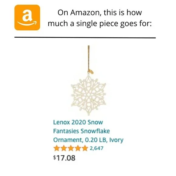 NEW - Lenox Holiday 5 Piece Ornament Set - Picture 5 of 7